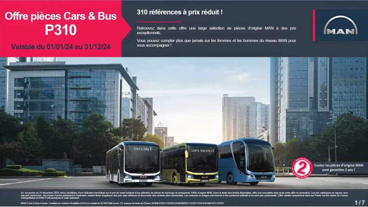Page Offre pièces cars et bus Toulon